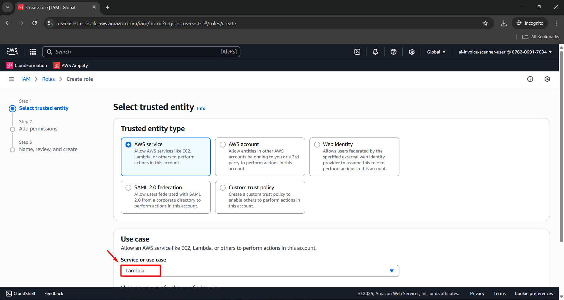 Select Lambda Use Case
