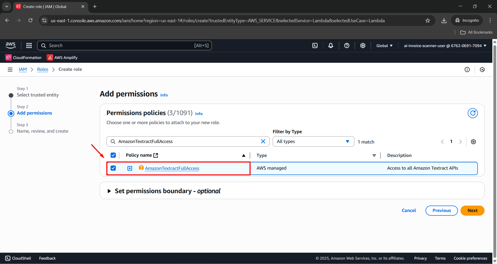 AmazonTextractFullAccess