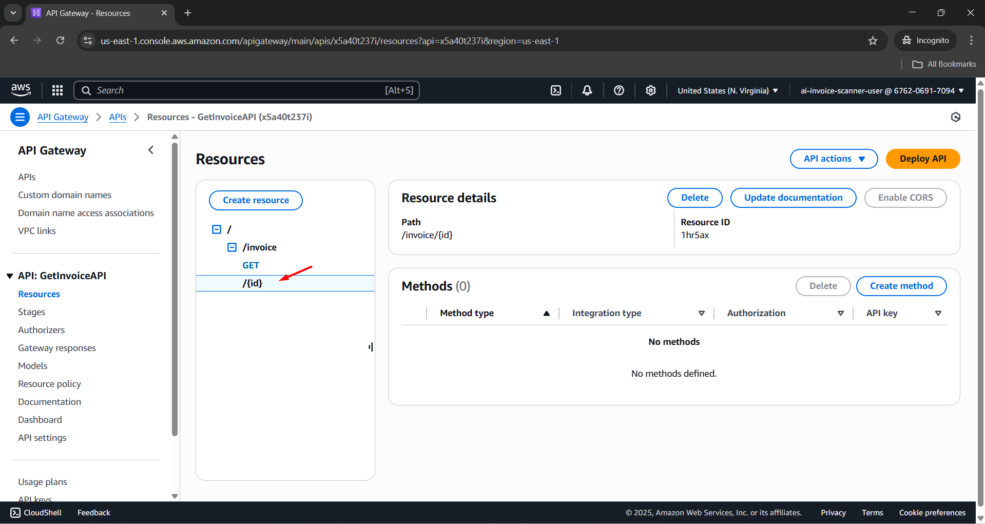 Resource /invoice/{id}