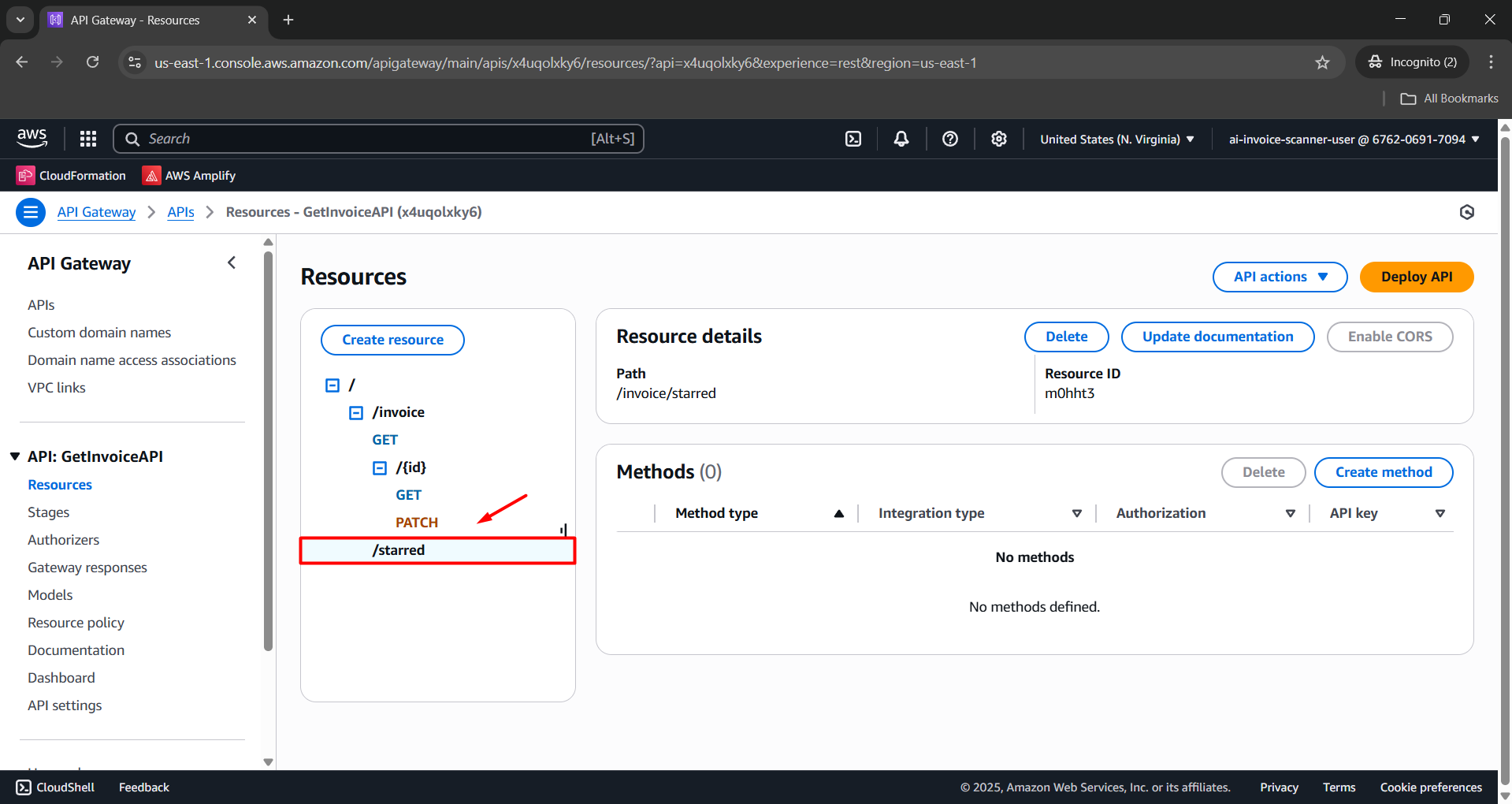 Resource /invoice/starred