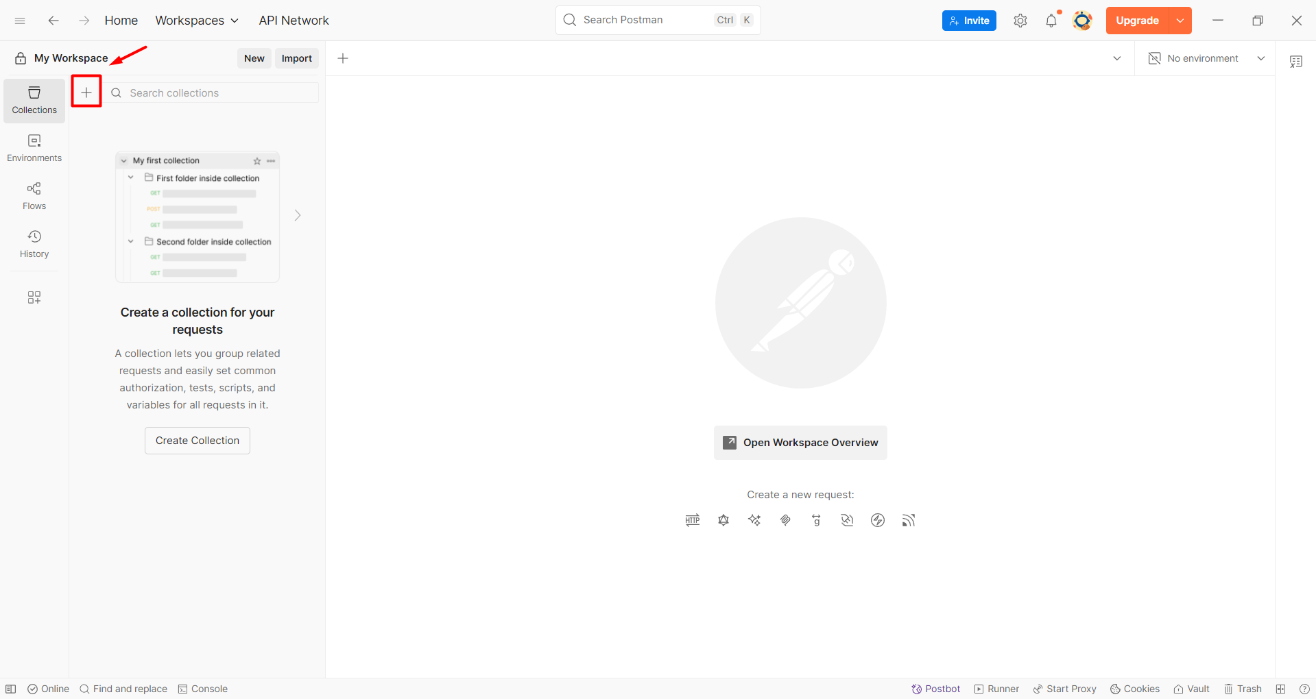 Create new collection