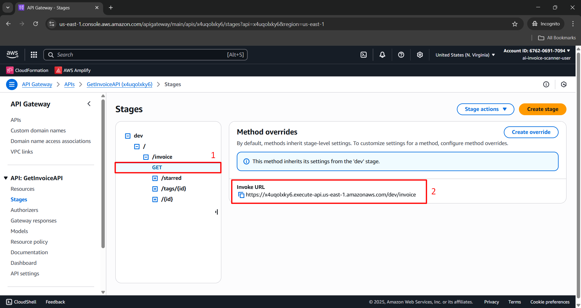 Test get all invoices