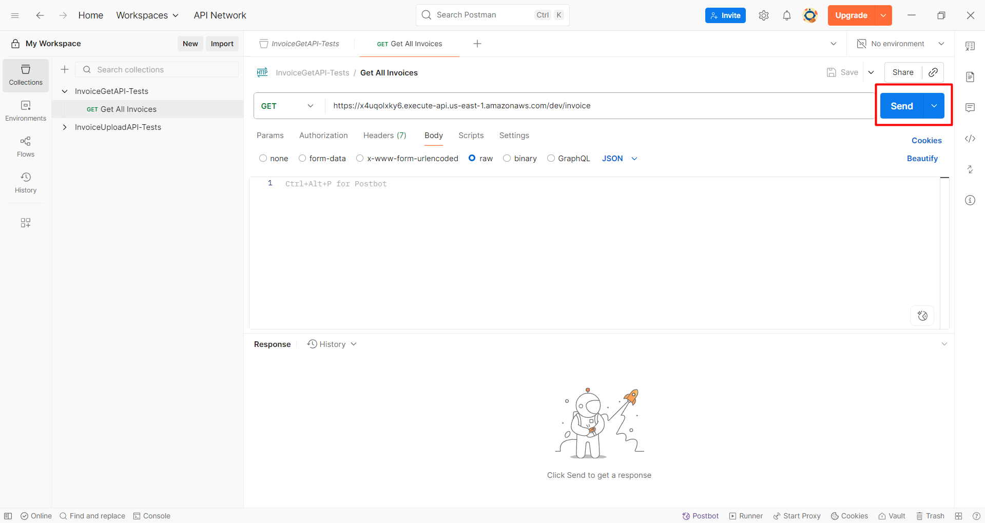 Test get all invoices