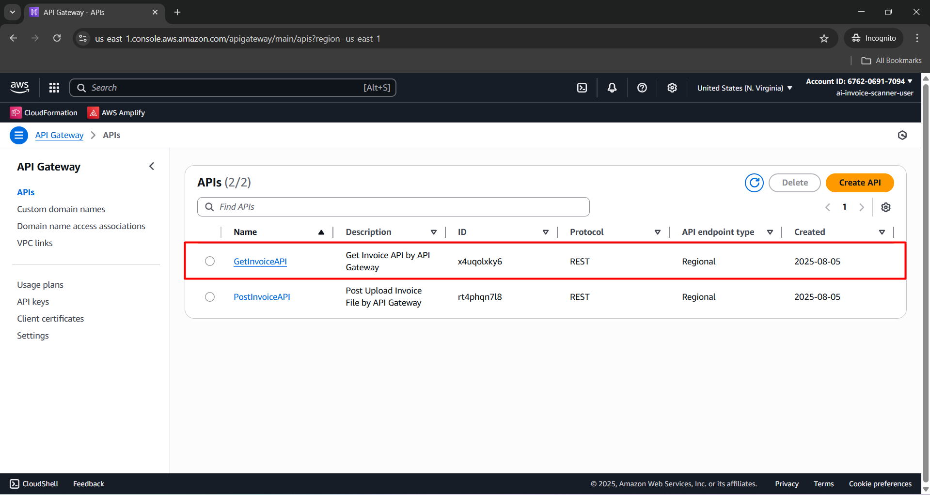 Test get all invoices