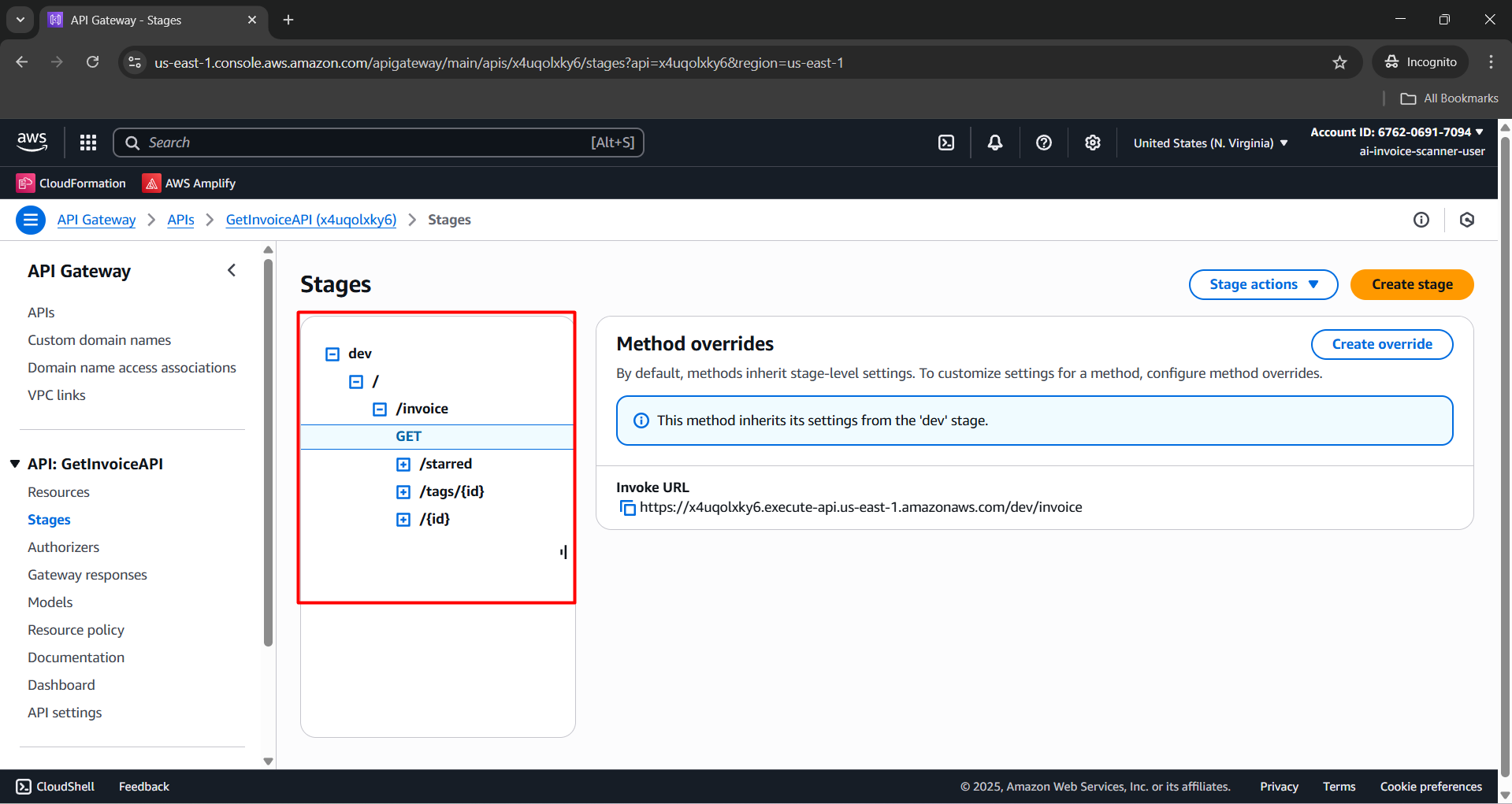 Test get all invoices