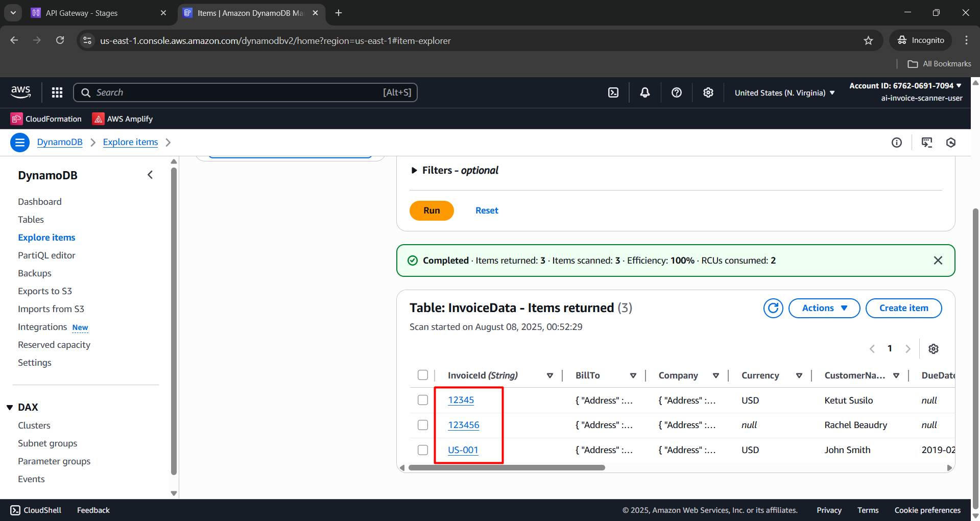 Test get all invoices by ID