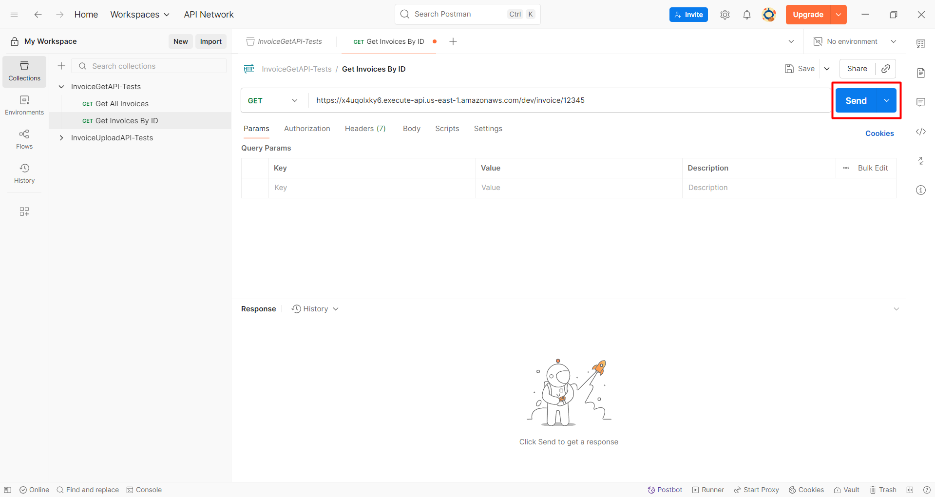 Test get all invoices by ID