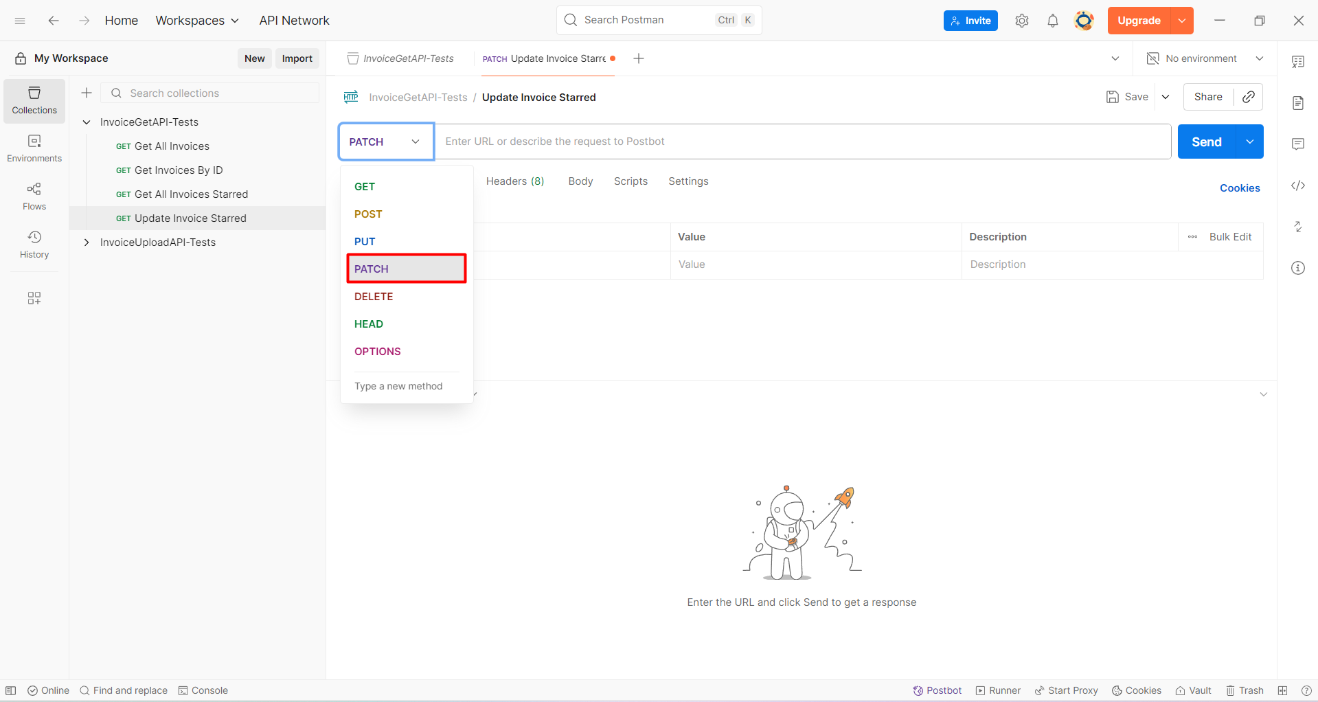 Update Invoice Starred