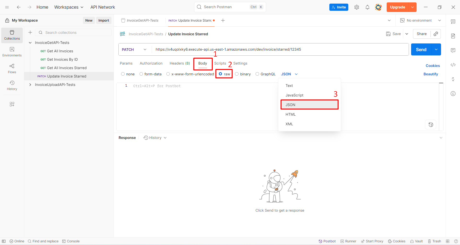 Update Invoice Starred