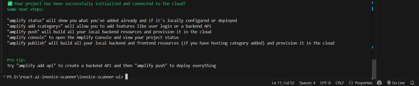 Source code React with AWS Amplify